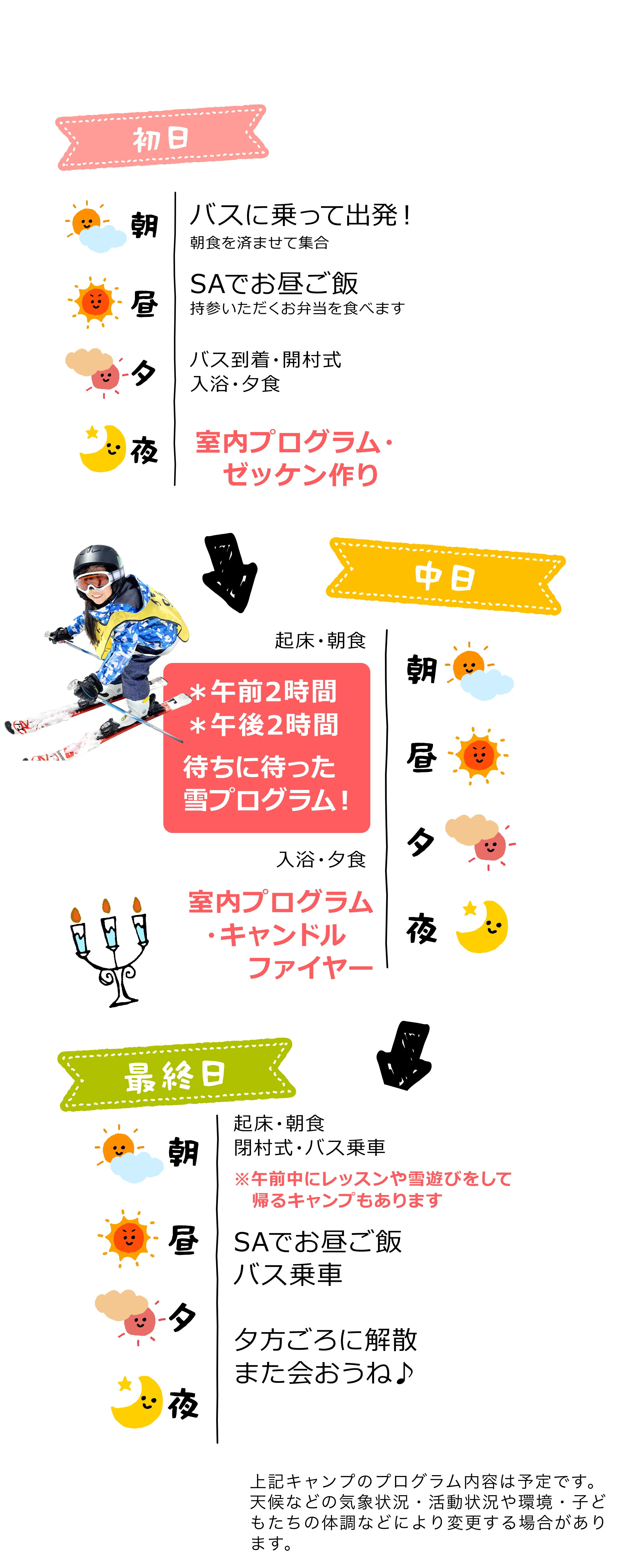 スキー・スノボをがんばった証！